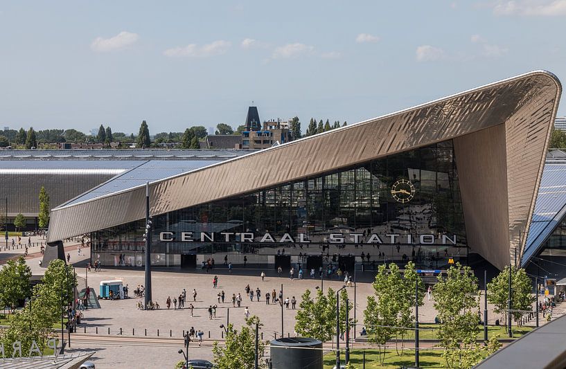 Rotterdam Hauptbahnhof aus einem einzigartigen Blickwinkel von MS Fotografie | Marc van der Stelt