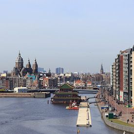 Amazing shot of the Oosterdok's canal in Amsterdam van Hernani Costa