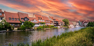 Klein-Venedig in Bamberg in Bayern, Deutschland im Sommer