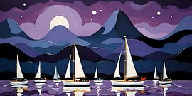 Zeilbootjes van Retrotimes