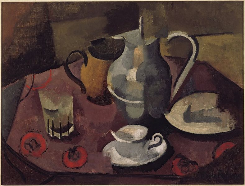 Roger de La Fresnaye - Stilleven met drie handvatten van Peter Balan