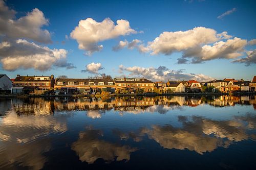 Leiderdorp - De oude rijn in het avondlicht
