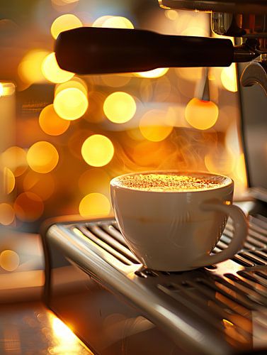 kop koffie of cappuccino bereiden