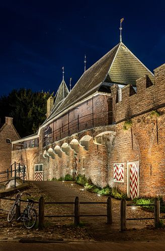 Koppelpoort Amersfoort during the blue hour, night photography