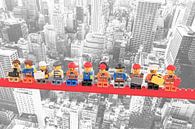 Lunch atop a skyscraper Lego edition - New York van Marco van den Arend thumbnail