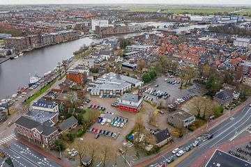 Luchtfoto: Gasfabriekterrein in Wormerveer