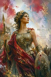 Painting of the Roman goddess Bellona. by Johannes