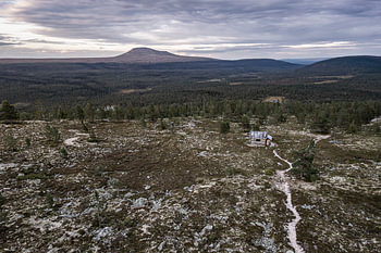 Swedish natural landscape – Abandoned mountain hut in the wilderness