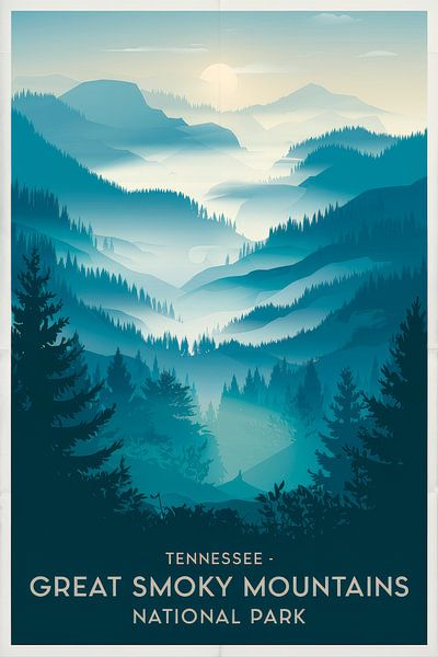 Great Smoky Mountains, Tennessee von Poster Art Shop