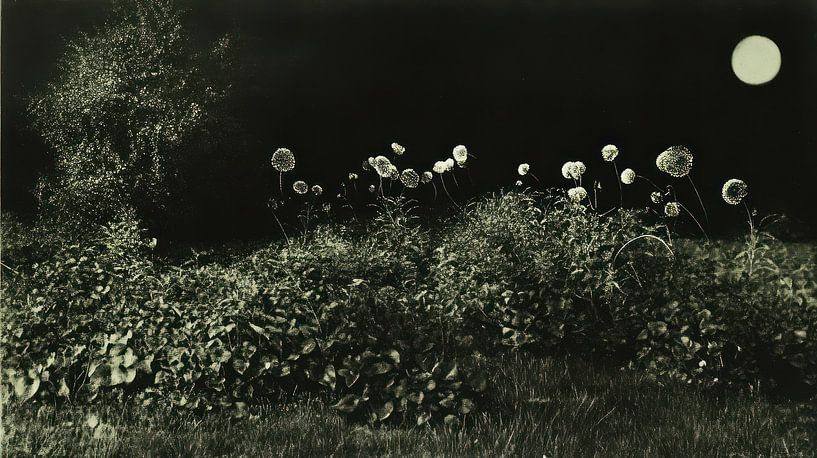 Fairytale Dutch landscape at night by Franka Poulain