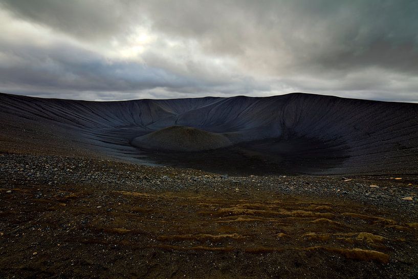 Hverfjall vulkaan te IJsland van Anton de Zeeuw