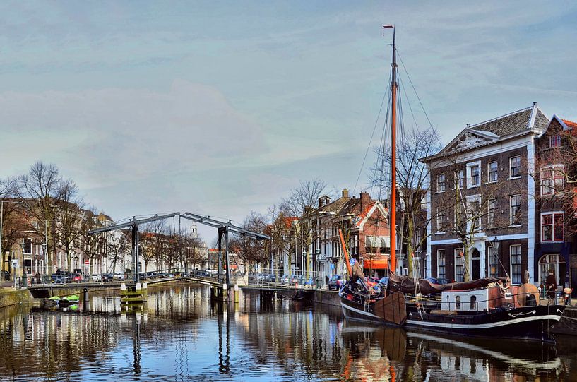 Schiedam-Appelmarktbrug, Lange Haven von Leo Huijzer