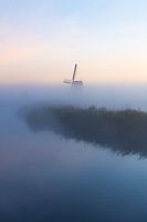 Molen in Nederland - Mist - Landschap - Ochtend - Zonsopkomst