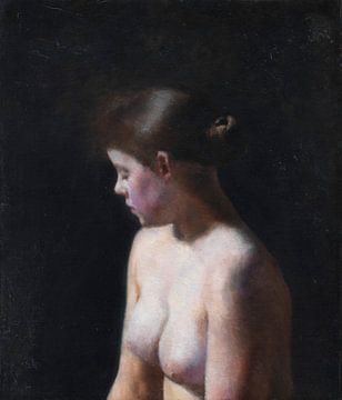 Nude Female Model, Vilhelm Hammershøi