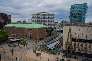 Das Stadtzentrum von Rotterdam von oben von Daphne Plaizier
