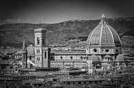 FLORENCE Uitzicht vanaf Piazzale Michelangelo van Melanie Viola thumbnail