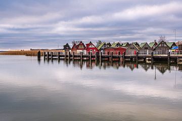 Boathouses in the harbour of Althagen at Fischland-Darß by Rico Ködder