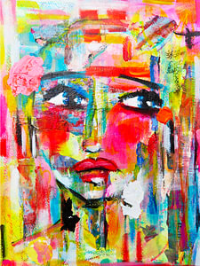 Abstract face hear