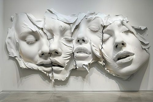 Digitale abstracte absurde surrealistische kunst