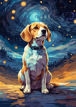 Beagle-Kunst von Vicky Hanggara