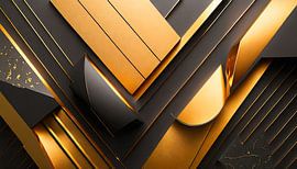 Goud met zwart in kunst