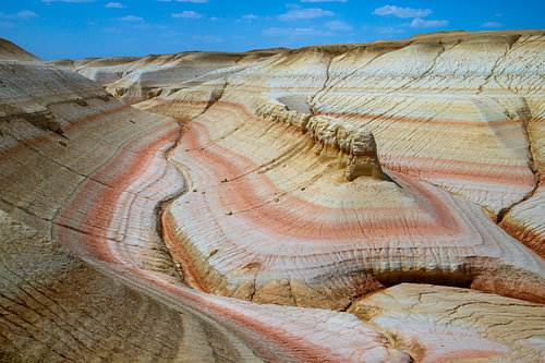 Tiramisu Canyon, Kazakhstan – the colourful landscape of Mangystau
