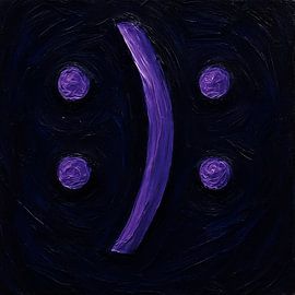 Zwei Geschichten in Mitternachtsviolett & Indigo von BS