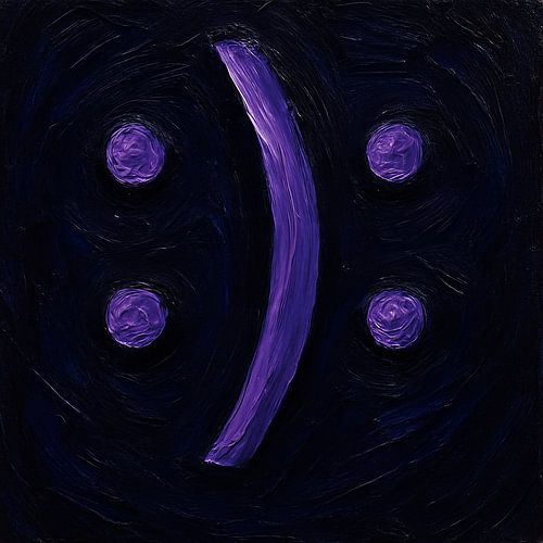 Two Stories in Midnight Purple & Indigo