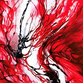 painting of alcohol ink and acrylic by Gelissen Artworks