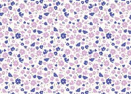 Fleurs au printemps violet rose sur Kimfaesdesign