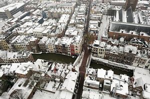 Schneebedecktes Utrecht von Merijn van der Vliet