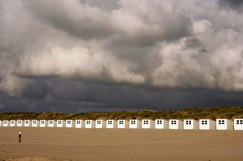 Drama in de lucht - strandgedeelte Texel