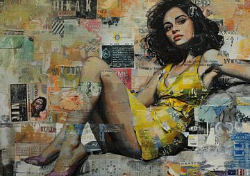 Urban Fragments of Beauty van Abstract Schilderij