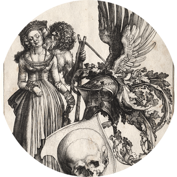 Wapenschild met schedel, Albrecht Dürer van De Canon