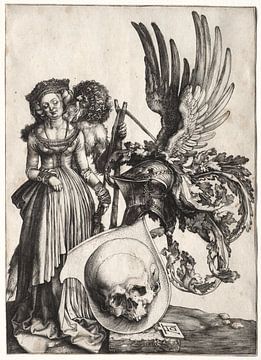 Wapenschild met schedel, Albrecht Dürer van De Canon
