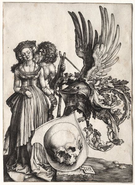 Ecusson avec tête de mort, Albrecht Dürer par De Canon