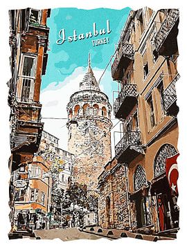 Istanbul sur Printed Artings