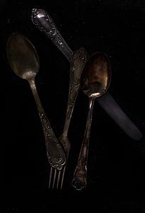 Nature morte de couverts anciens sur Blackbird PhotoGrafie