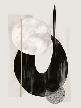 Formes et lignes modernes et abstraites sur Carla Van Iersel