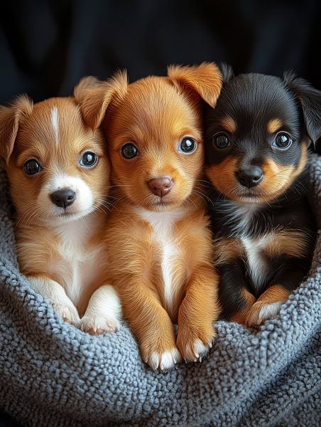 chihuahua puppies poseren van Egon Zitter