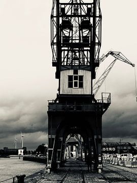 Industrial crane by Bertrand Bessin