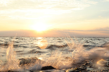 The sea at sunrise
