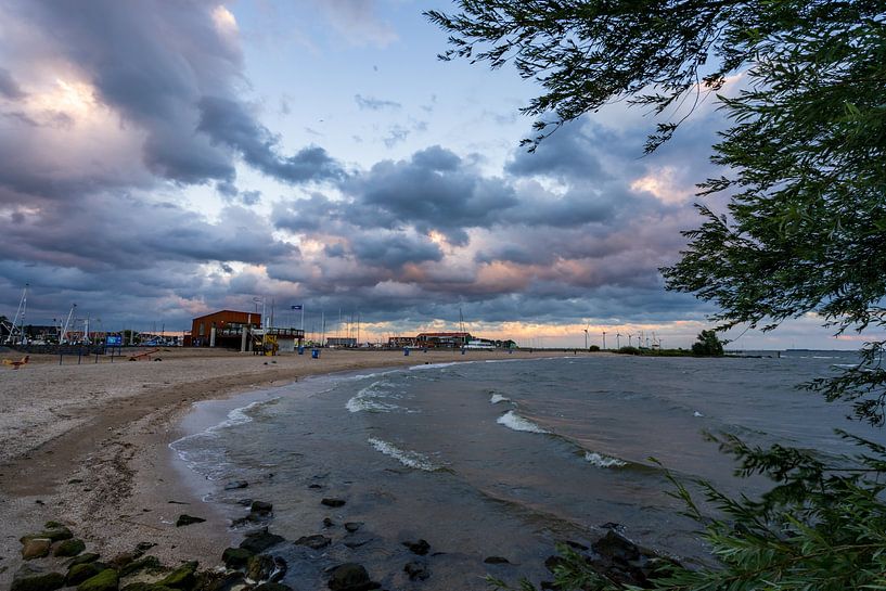 sunset on the IJsselmeer by Harmke Kramer Post