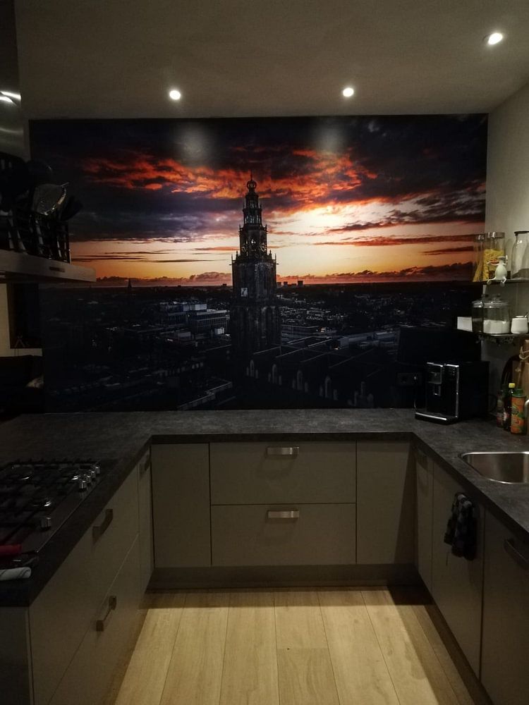 Martinitoren  Groningen skyline van Harmen van der Vaart