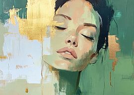 Sanft geflüsterte Grüne von Wunderbare Kunst