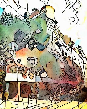 Kandinsky ontmoet Hundertwasser (2) van zam art