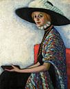 Konrad Mägi - Portrait of Alide Asmus (between 1912 and 1913) by Peter Balan thumbnail