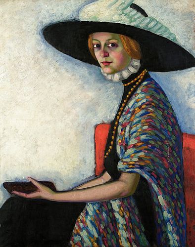 Konrad Mägi - Portrait of Alide Asmus (between 1912 and 1913)
