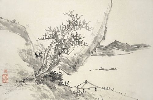 Hine Taizan - motief uit "Album met vijftien inktschilderijen"