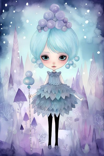 Blaue Prinzessin von haroulita